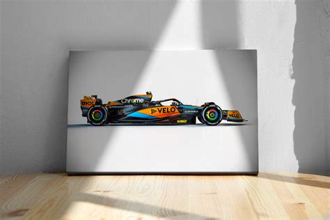 Mclaren Mcl60 Poster Or Canvas Season 2023 Lando Norris Etsy