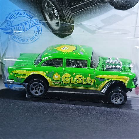 Hot Wheels 55 Chevy Bel Air Gasser Guster Mattel Games Collectible Model Car Miniature T