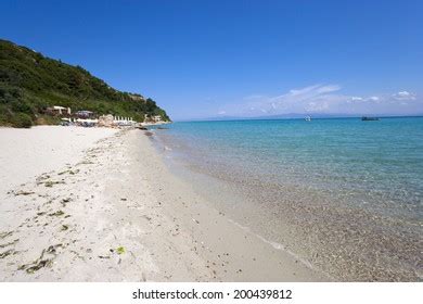 Athitos Afitos Afytos Beach On Northeastern Stock Photo 200439812 ...