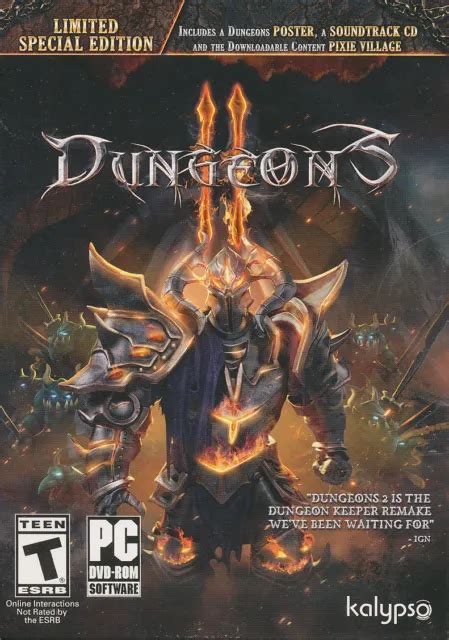 DUNGEONS 2 II Édition Spéciale Limitée Jeu PC Dungeon Keeper Remake