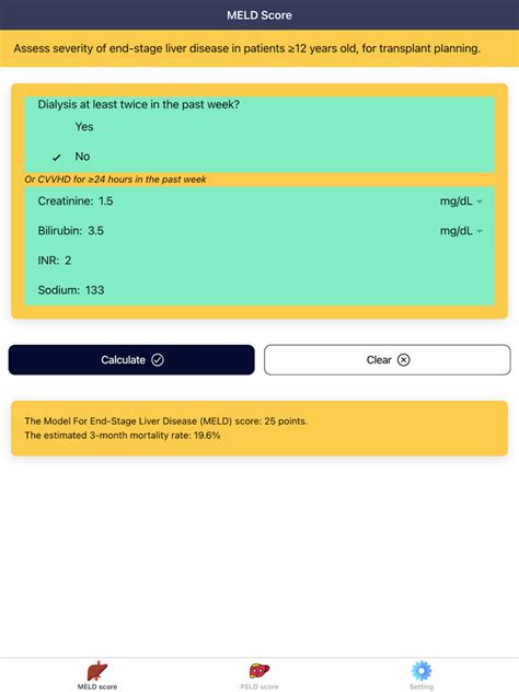 Pocket MELD Score Calculator App for iPhone - Free Download Pocket MELD Score Calculator for ...