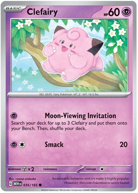 Clefairy Scarlet Violet Pokemon Card