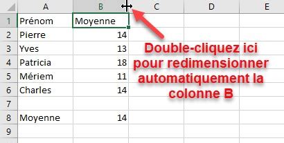 Excel pratique Ajustement rapide de toutes les colonnes Médiaforma