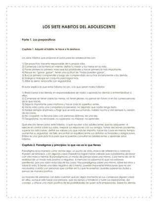 7 Habitos Del Adolescente PDF