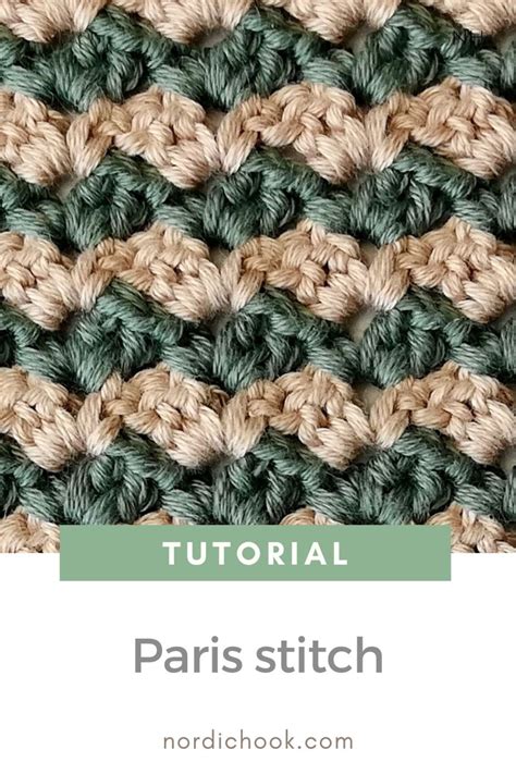 The Paris Stitch Nordic Hook Free Crochet Stitch Tutorial Artofit