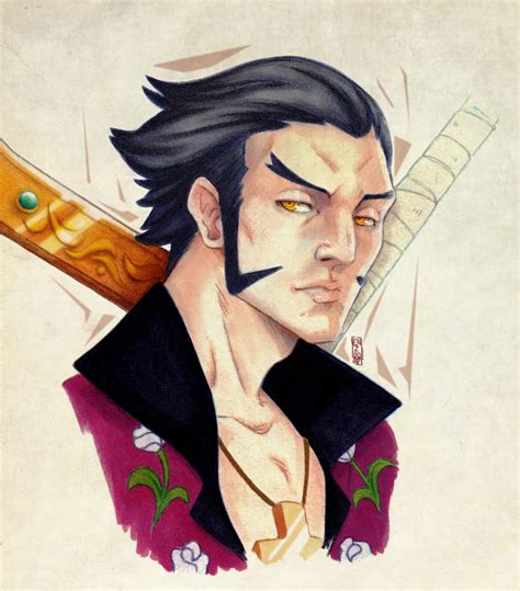 Dracule Mihawk - ‘’Strongest Swordsman In The... - enzoo-art