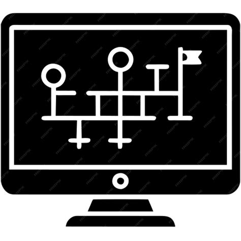 Un icono de mapa de estrategia de juego | Vector Premium