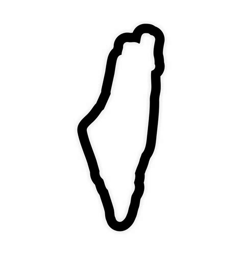 Palestine Map Flag Outline Sticker for Laptop Book Fridge Guitar ...