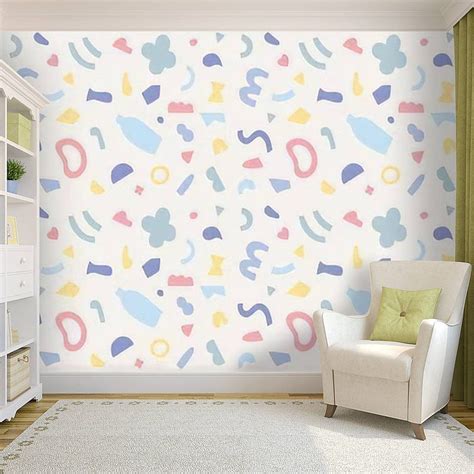 Self Adhesive PVC A in which Cute and Simple Shapes are Arranged in ...