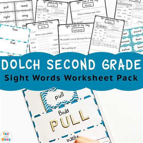 2nd Grade Sight Words Pdf Flashcards Zella Wiles