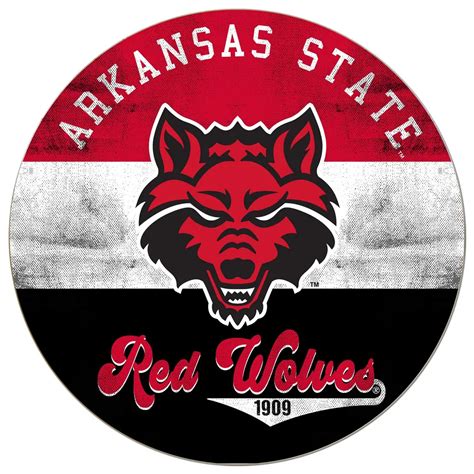 Lids Arkansas State Red Wolves X Retro Logo Circle Sign