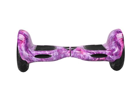 Electric Hoverboard – 10 inch – Purple Galaxy Style + LED lights [Free Carry Bag & Bluetooth ...