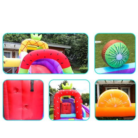 KidsFun Inflatable Bouncy House With Slide And Outdoor JumpJumper ...