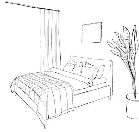 Share more than 126 one point perspective bedroom drawing latest ...