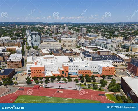 Cambridge Aerial View Massachusetts Usa Stock Image Image Of High Cambridge 193173169