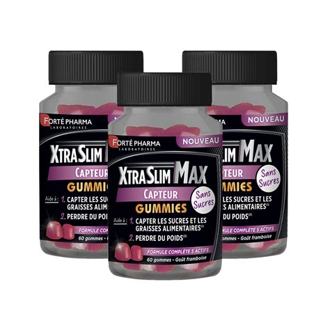 Lot De Xtraslim Max Capteur Gummies Fort Pharma