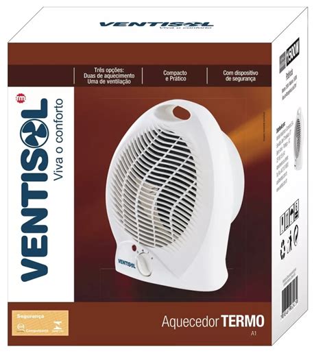 Aquecedor De Ambiente A Branco Ventisol Grafer M Q E Fer Ltda