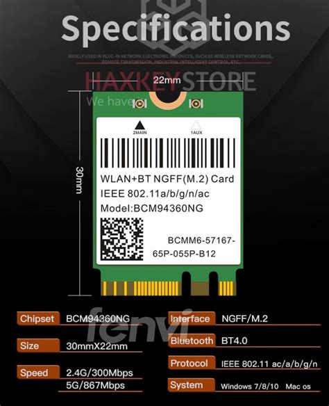 Jual Broadcom Bcm94360ng Hackintosh Wifi Ngff Not Bcm94360cs2 Di Seller