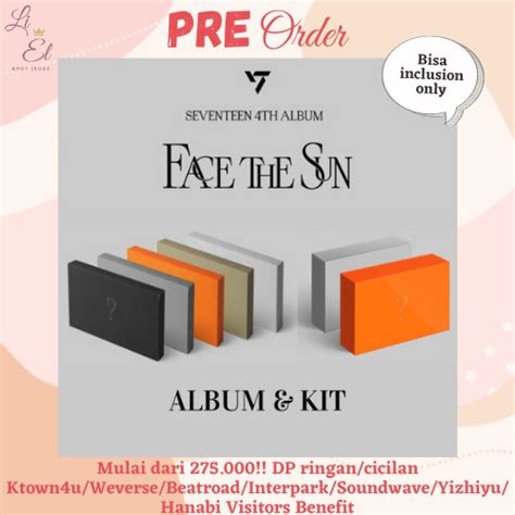 Jual PO READY SEVENTEEN 4TH ALBUM Kit Kihno Face The Sun Ktown4u