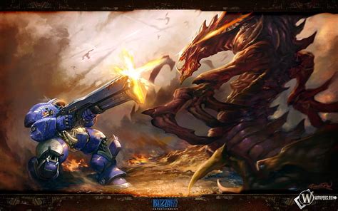 Starcraft Terran Vs Zerg For Your Mobile Tablet