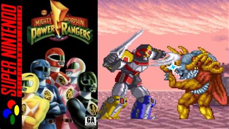 Mighty Morphin Power Rangers [snes] 1p Full Story Gameplay Youtube