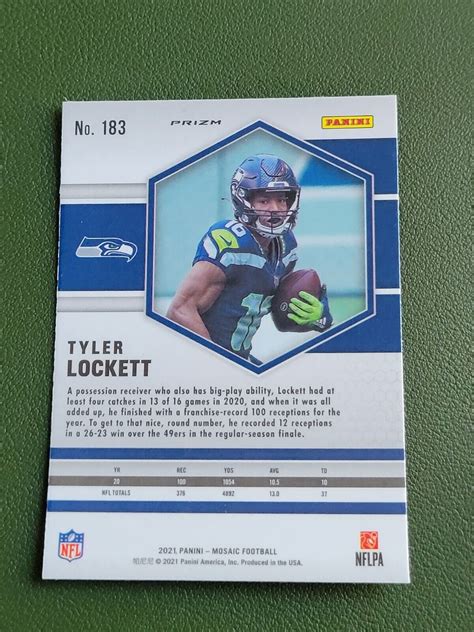 Tyler Lockett Panini Mosaic Camo Pink Prizm Seahawks Ebay