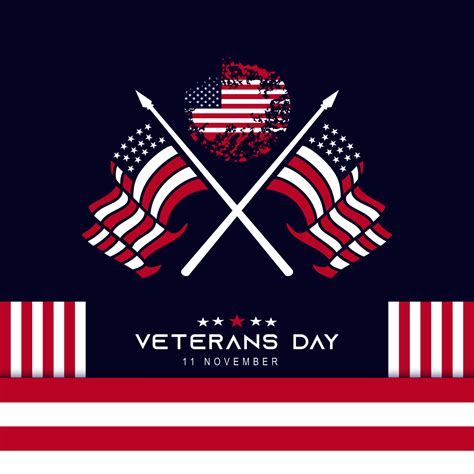 veterans day banner with flags 4225282 Vector Art at Vecteezy