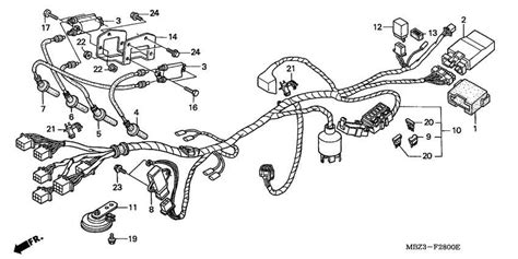 Le Sch Ma Lectrique Du Honda Hornet