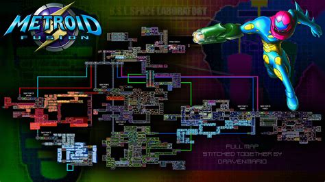 Metroid Fusion Main Deck Map