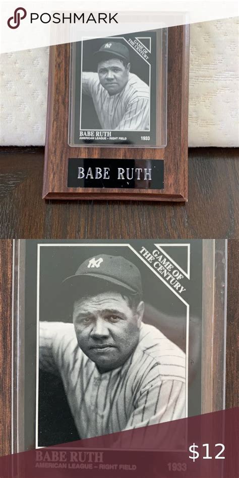 Babe Ruth Wall Or Desk Plaque Babe Ruth Desk Plaques Babes