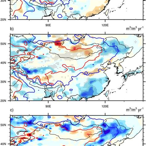 Spatial Distributions Of The Linear Trend For Soil Moisture A During