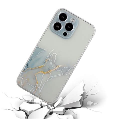 Ovitek TPU Marble Pattern Grey Za IPhone 14 Pro Ovitki Top Izbira