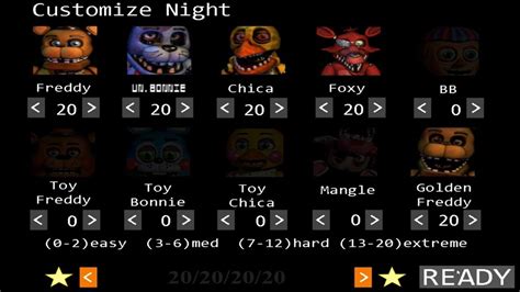 Fnaf 2 Unwithered Animatronics All Jumpscares Mod Youtube