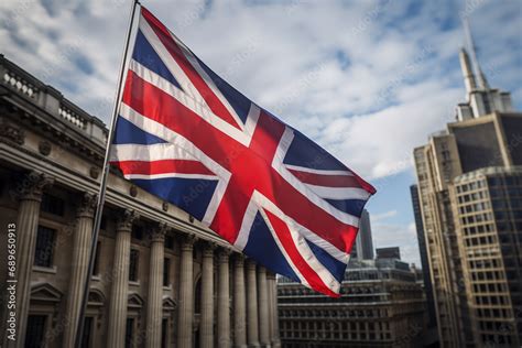 city  london flag background london big ben elizabeth tower