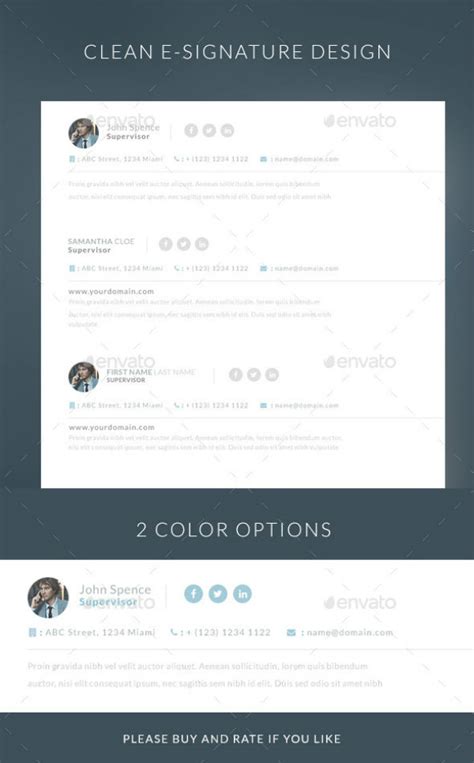 16 Minimalist Email Signature Examples Psd Ai Examples Images