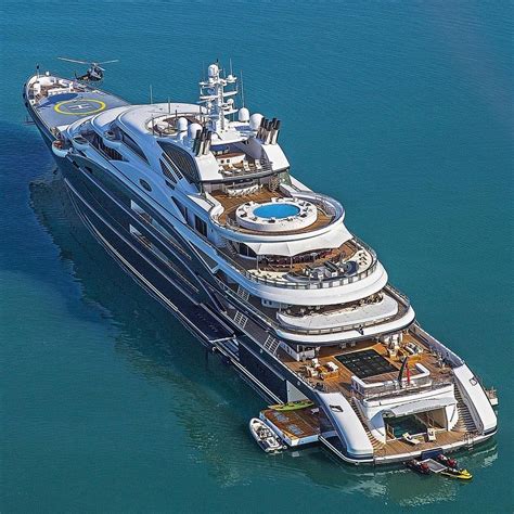 Yacht Yacht De Luxe Mega Yacht Millionnaire Lifestyle Argent Bateaux De