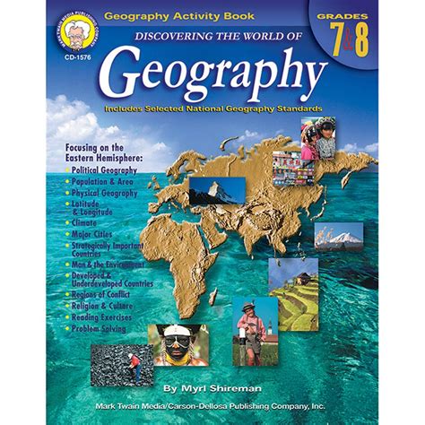 Discovering The World Of Geography Grades 7 8 Cd 1576 Carson Dellosa