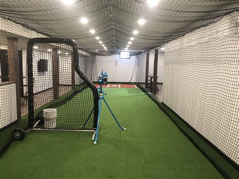 DIY Basement Batting Cage On Deck Sports Batting Cages Indoor