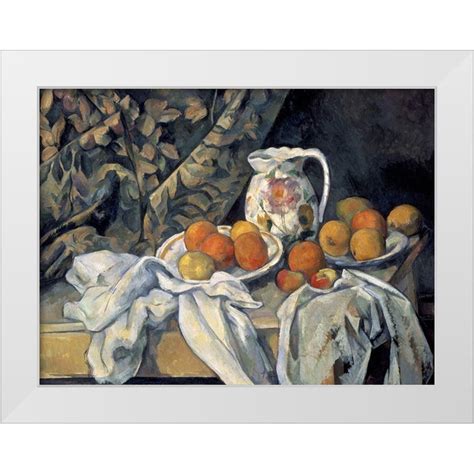 Cezanne Paul 14x12 White Modern Wood Framed Museum Art Print Titled