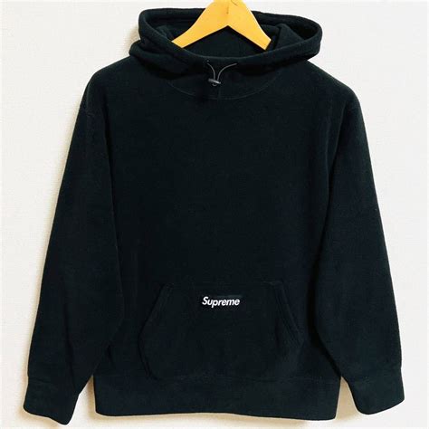 Yahooオークション Supreme Polartec Hooded Sweatshirt Black S 21