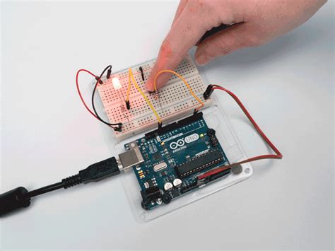 LED And Switch Using Arduino Uno | Arduino | Maker Pro