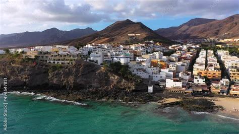 Stockvideon Morro Jable Fuerteventura Spain Breathtaking Beach Playa