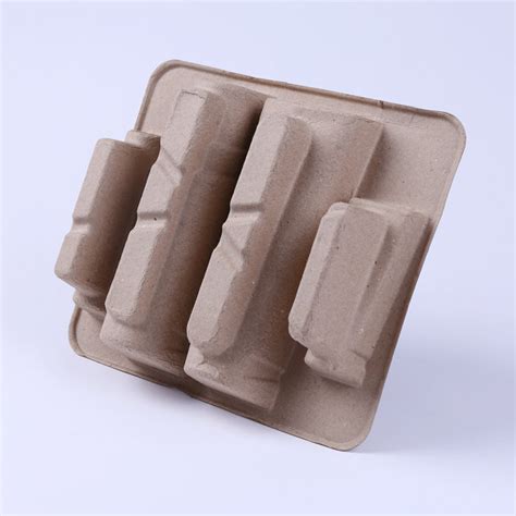 Biodegradable Bagasse Pulp Molded Eyelash Packaging Tray KINYI