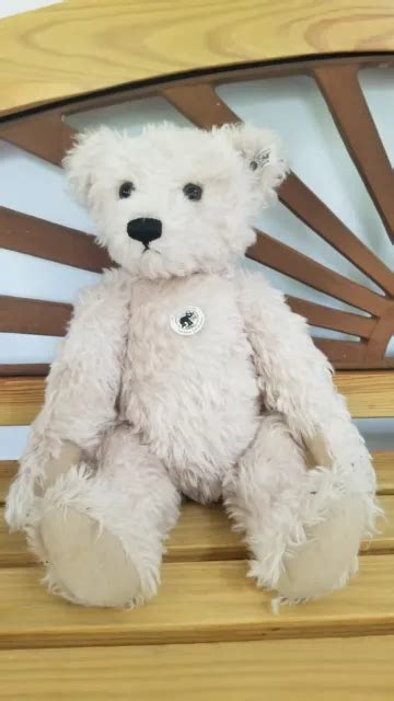 STEIFF 1925 REPLIK Teddybär limitierte Auflage weißes Mohair 50 cm