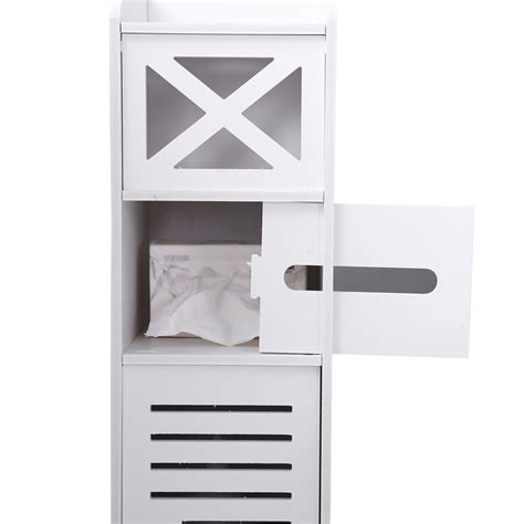 Buy Small Bathroom Storage Corner Floor Cabinet With Door And Shelf Thin Toilet Vanity Cabinet