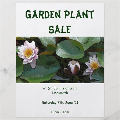 41 Plant Sale Flyers Plant Sale Flyer Templates And Printing Zazzle