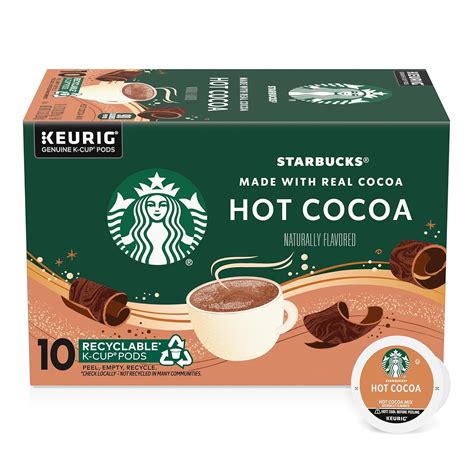 Amazon Starbucks Coffee K Cup Pods Naturally Flavored Hot Cocoa