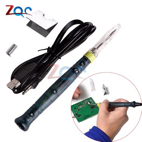 V W Usb Powered Electric Soldering Iron Solder Pen Welding Gun Hand