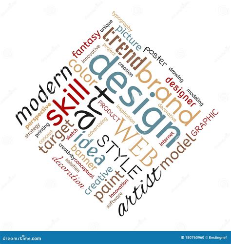 Design Word Cloud Creative Concept Collage Made Of Words Vector