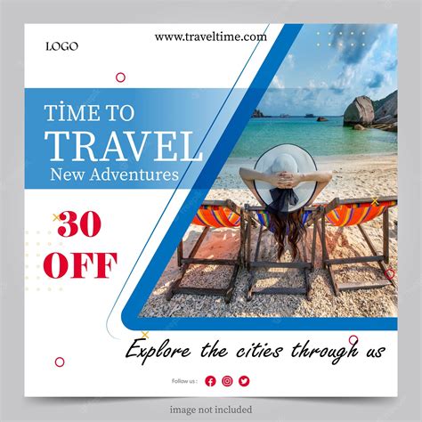 Premium Vector Travel Agency Banner Template Design For Web Marketing